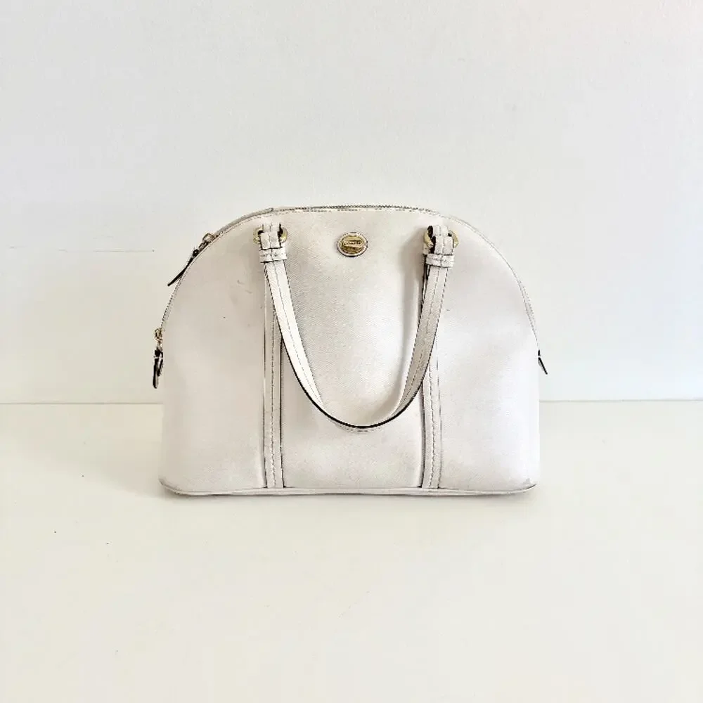 Coach Peyton Cora Domed Satchel in Saffiano Leather - Style F25671